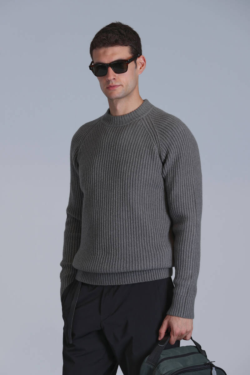 Terra Men's Sweater Smoke Green - 3