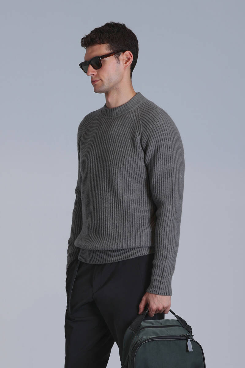 Terra Men's Sweater Smoke Green - 5