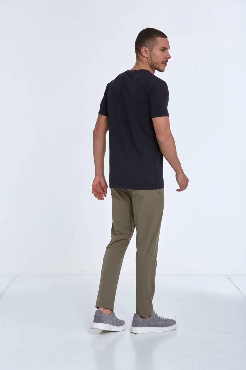 Theo Printed Men's T-Shirt Black - 5