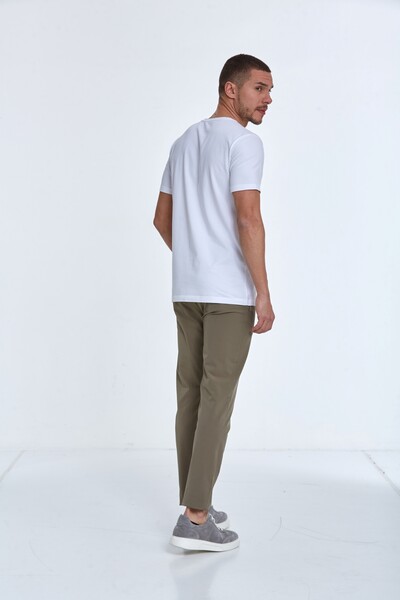 Theo Printed Men's T-Shirt White - 5