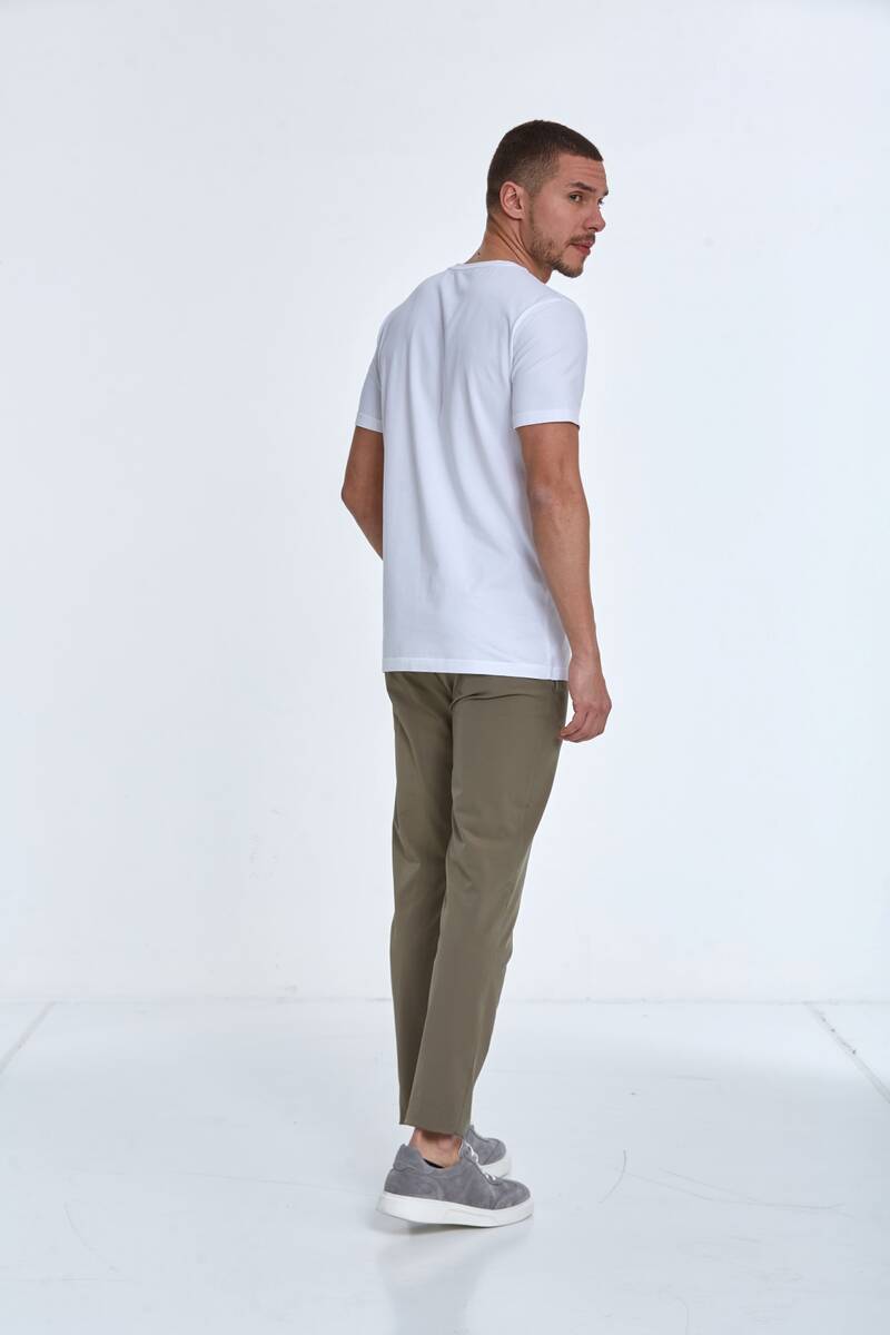 Theo Printed Men's T-Shirt White - 5