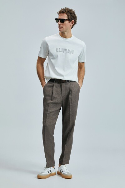 Thınk Modern Grafik T- Shirt Kırık Beyaz - 2