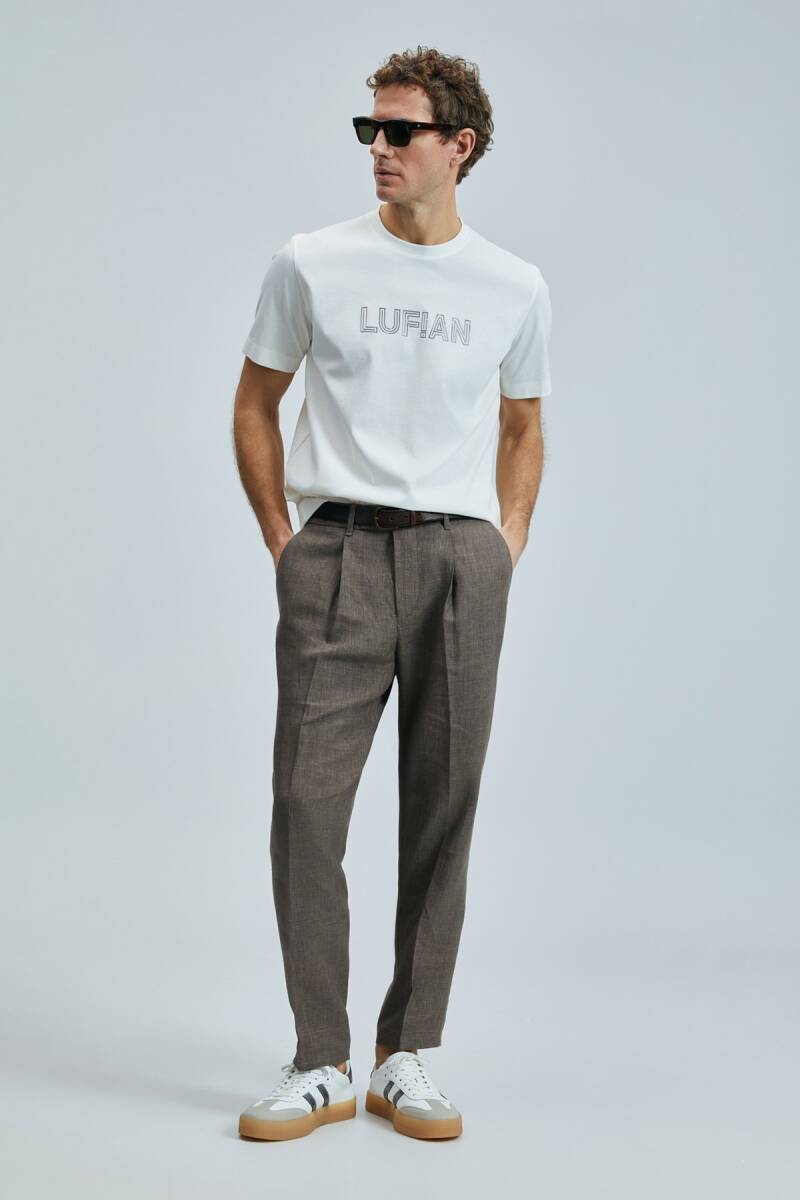 Thınk Modern Grafik T- Shirt Kırık Beyaz - 2