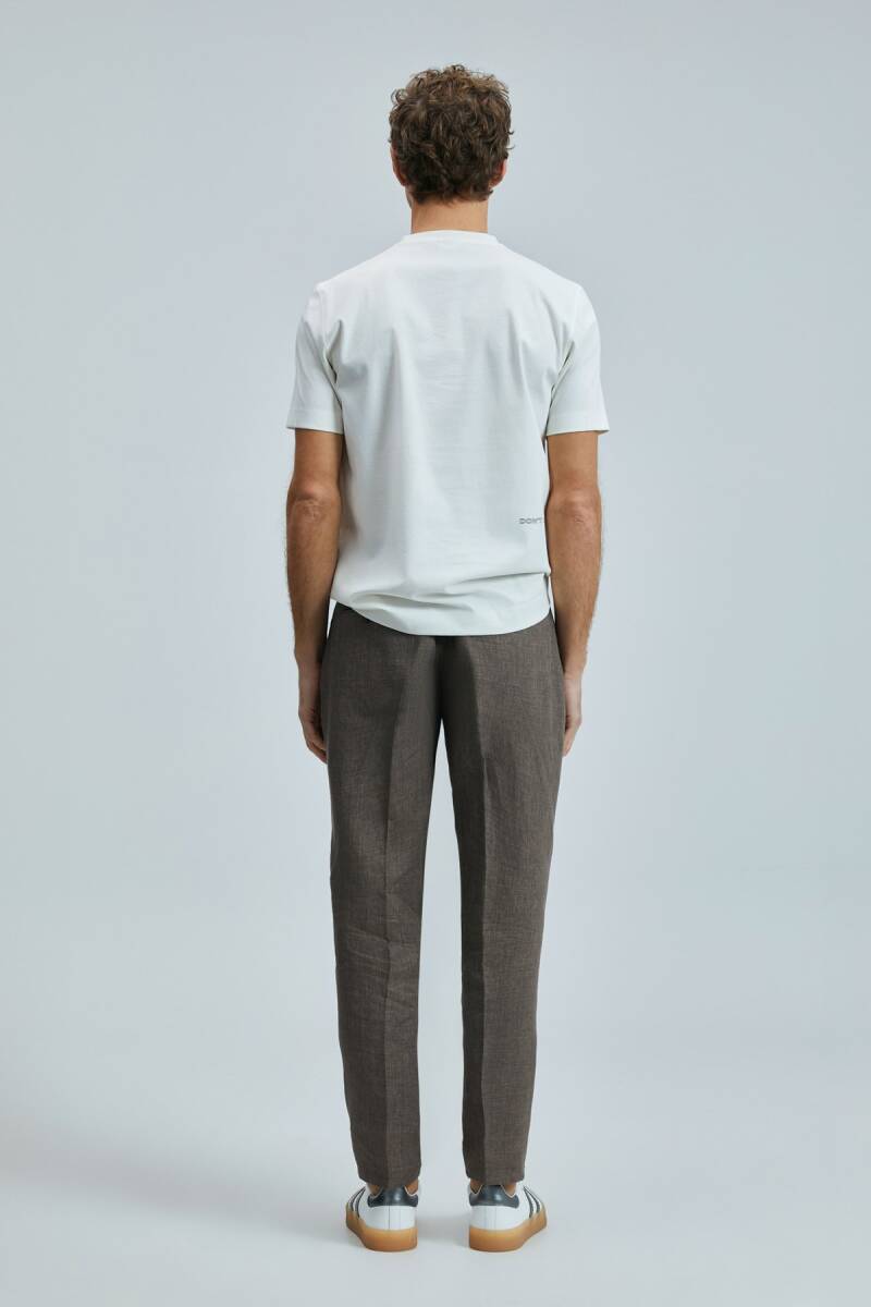 Thınk Modern Grafik T- Shirt Kırık Beyaz - 6