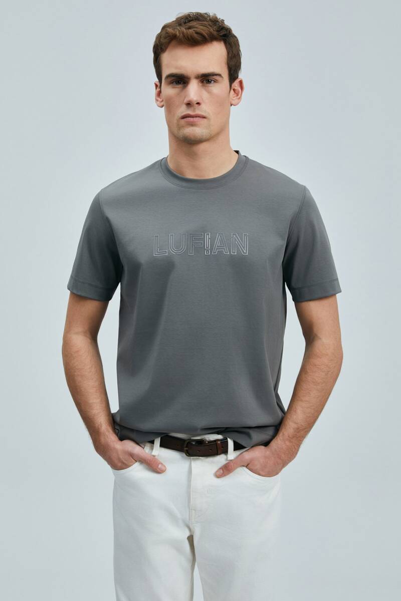 Thınk Modern Grafik T- Shirt Koyu Yeşil - 2