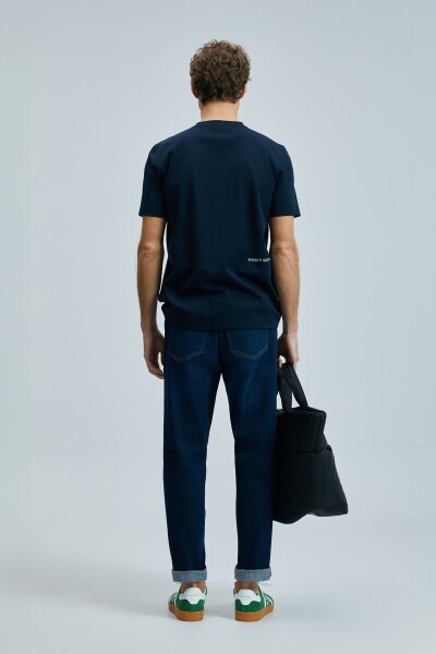 Thınk Modern Grafik T- Shirt Lacivert - 6