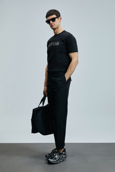 Thınk Modern Grafik T- Shirt Siyah - 4