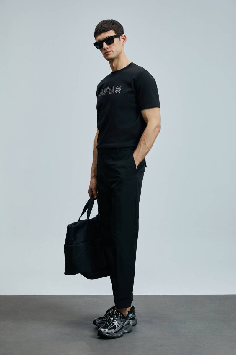 Thınk Modern Grafik T- Shirt Siyah - 4