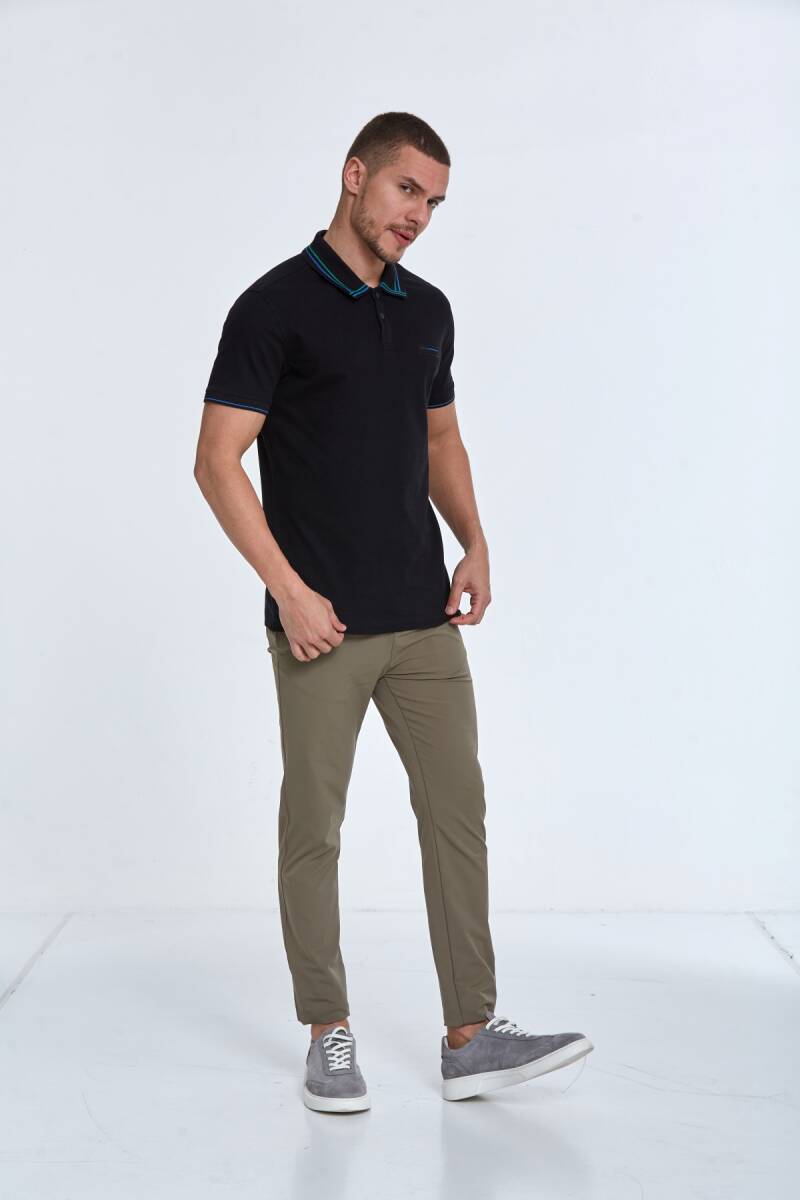 Thomas Polo Men's T-Shirt Black - 4