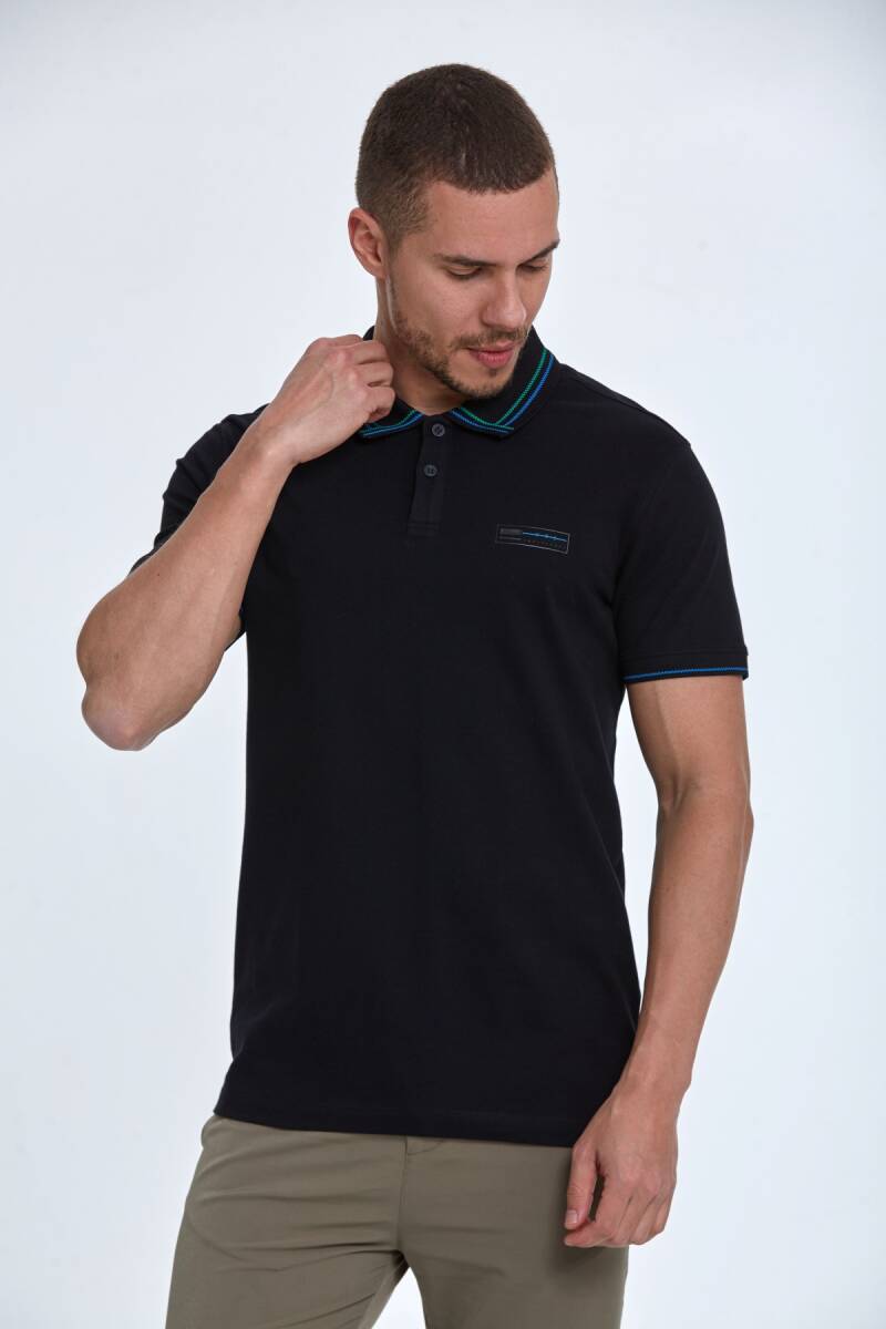 Thomas Polo Men's T-Shirt Black - 1