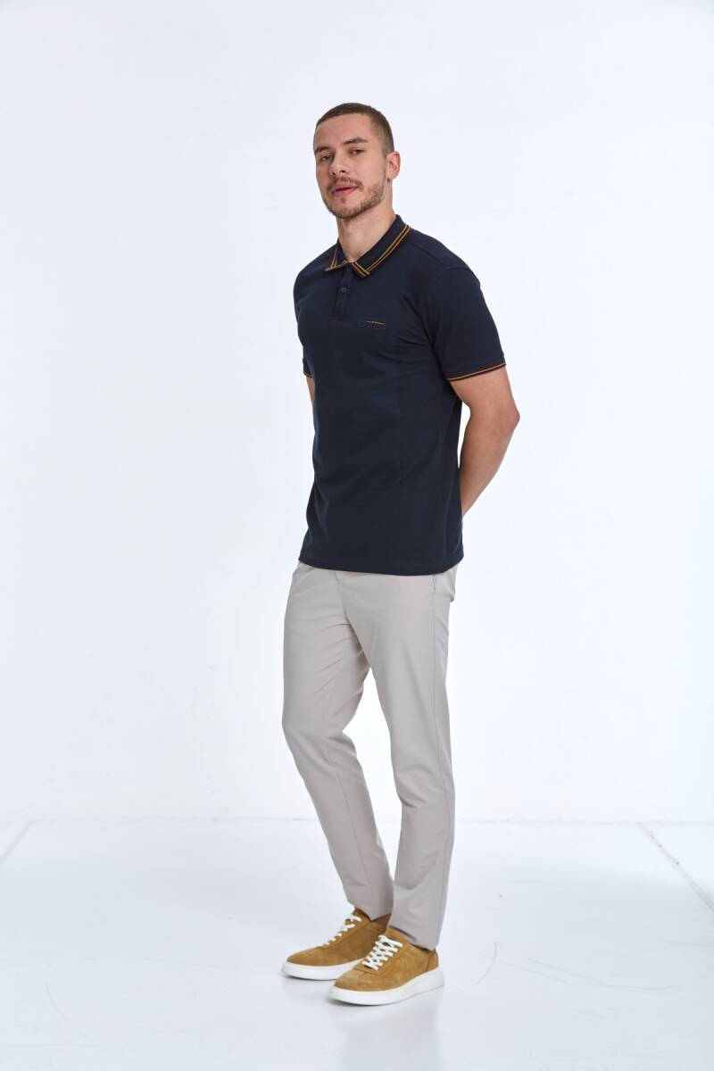 Thomas Polo Men's T-Shirt Navy Blue - 4