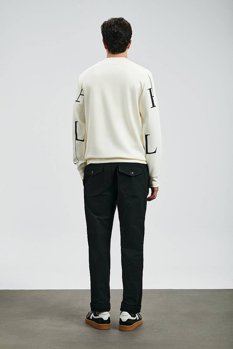 Tıffany Erkek Sweatshirt Kırık Beyaz - 6