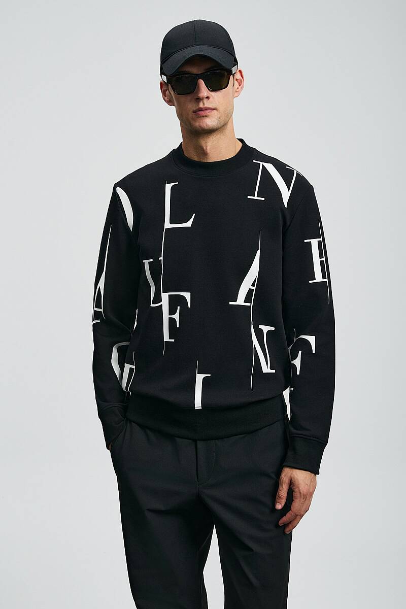 Tıffany Erkek Sweatshirt Siyah - 3