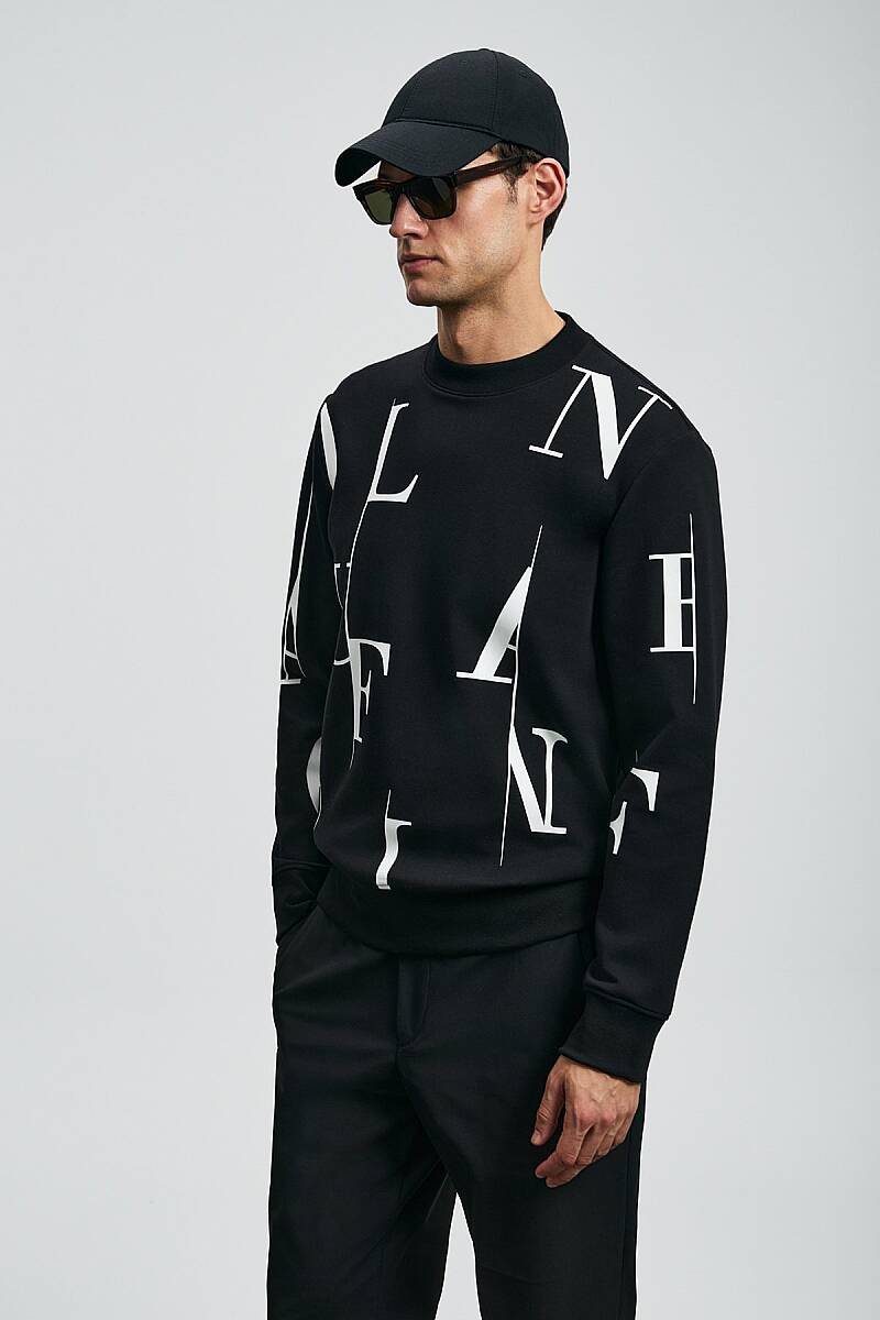 Tıffany Erkek Sweatshirt Siyah - 4