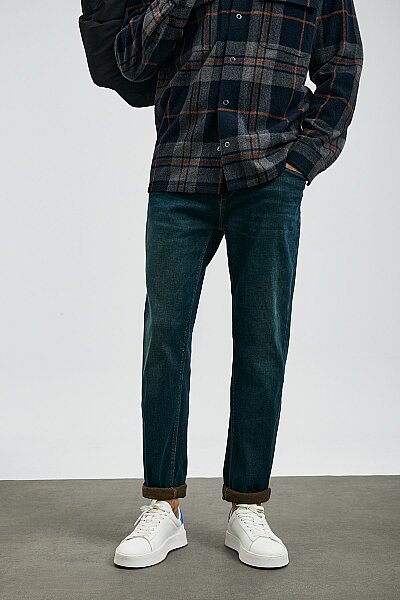 Tımothı Spor Jean Erkek Pantolon Slim Fit Mavi - 5