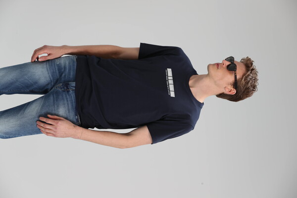 LUFIAN - Timur Хлопковая мужская футболка с круглым вырезом