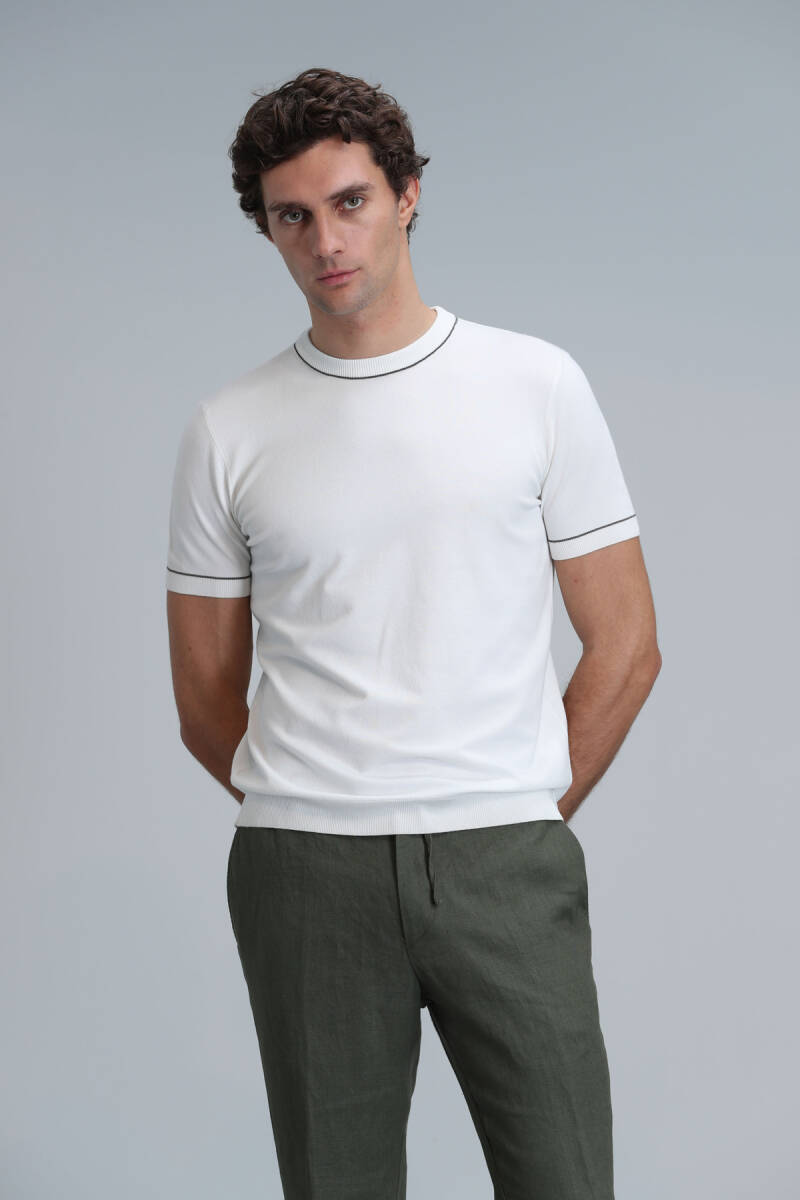 Tıno Men's Sweater Ecru - 3