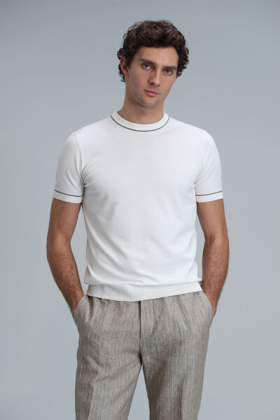 Tıno Men's Sweater Ecru - 4