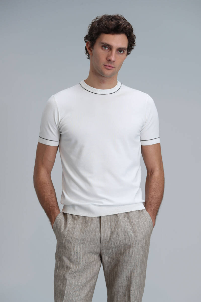 Tıno Men's Sweater Ecru - 4