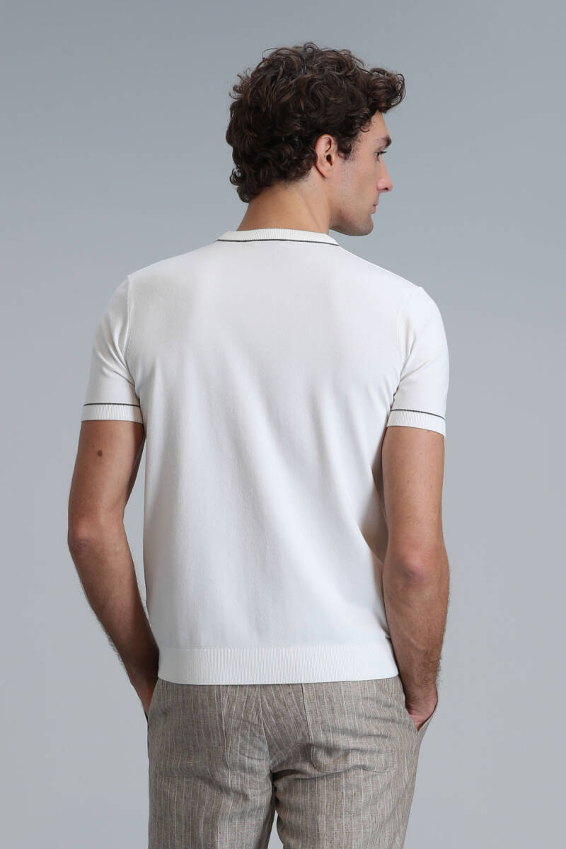 Tıno Men's Sweater Ecru - 6