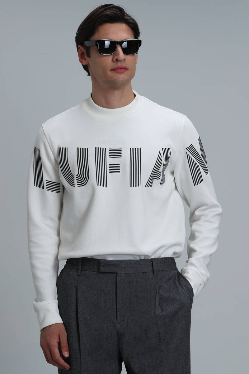 Todillo Erkek Sweatshirt Kırık Beyaz - 1