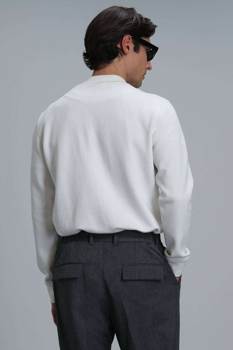 Todillo Erkek Sweatshirt Kırık Beyaz - 6
