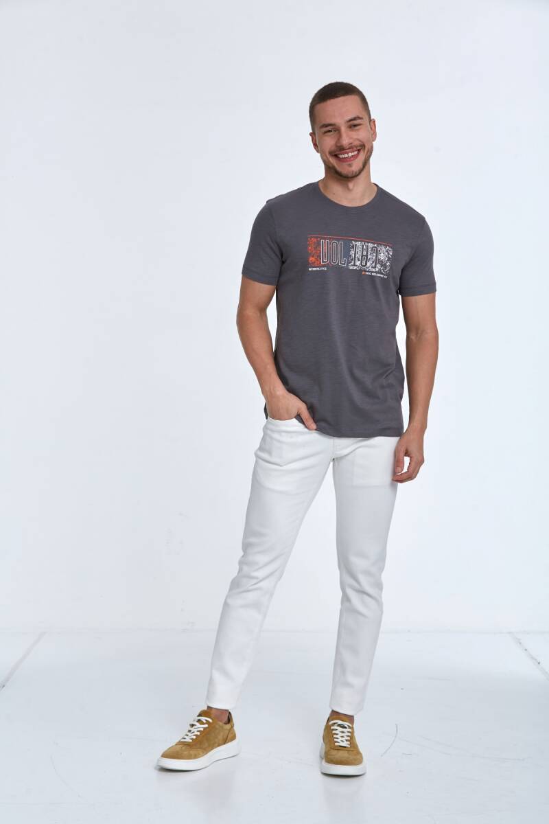Tom Printed Men's T-Shirt Anthracite - 2
