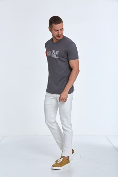 Tom Printed Men's T-Shirt Anthracite - 3