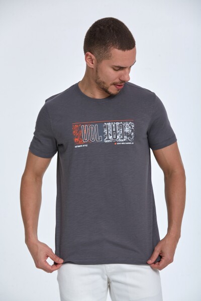 Tom Printed Men's T-Shirt Anthracite 