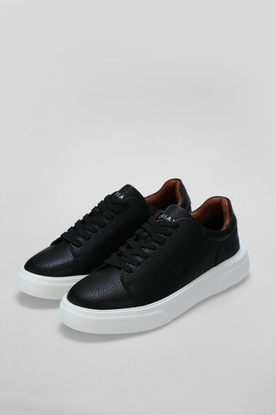 Tommy Erkek Sneaker Ayakkabı Siyah - 4