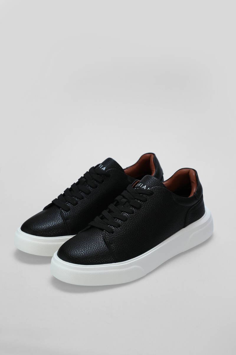 Tommy Erkek Sneaker Ayakkabı Siyah - 4