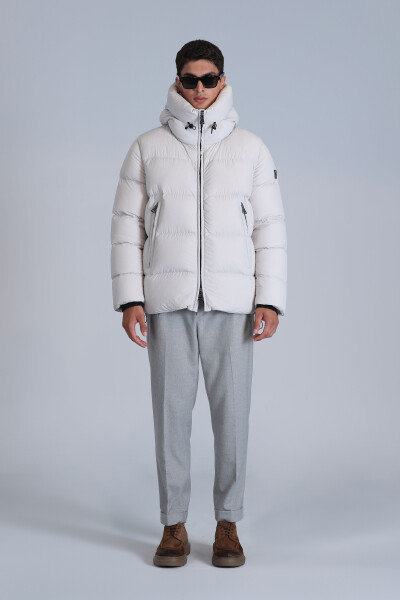 Tommy Goose Down Men's Jacket Stone - LUFIAN (1)