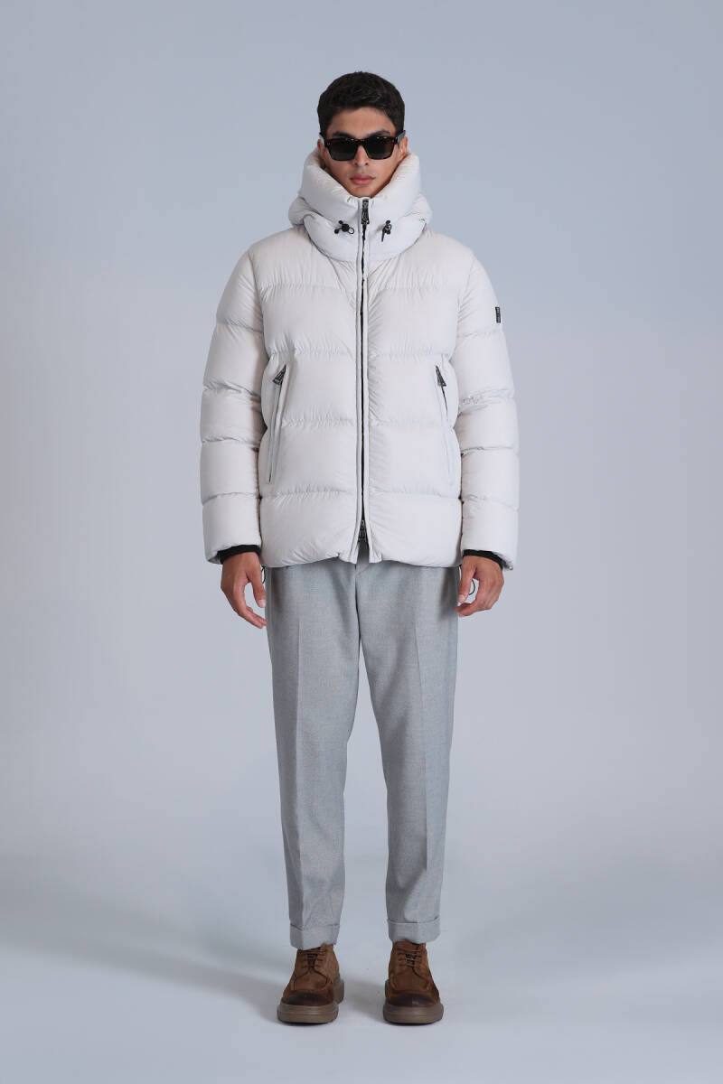 Tommy Goose Down Men's Jacket Stone - 2