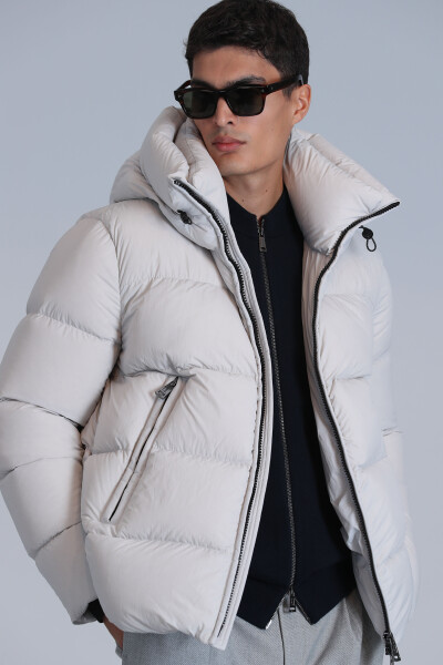 Tommy Goose Down Men's Jacket Stone - 5