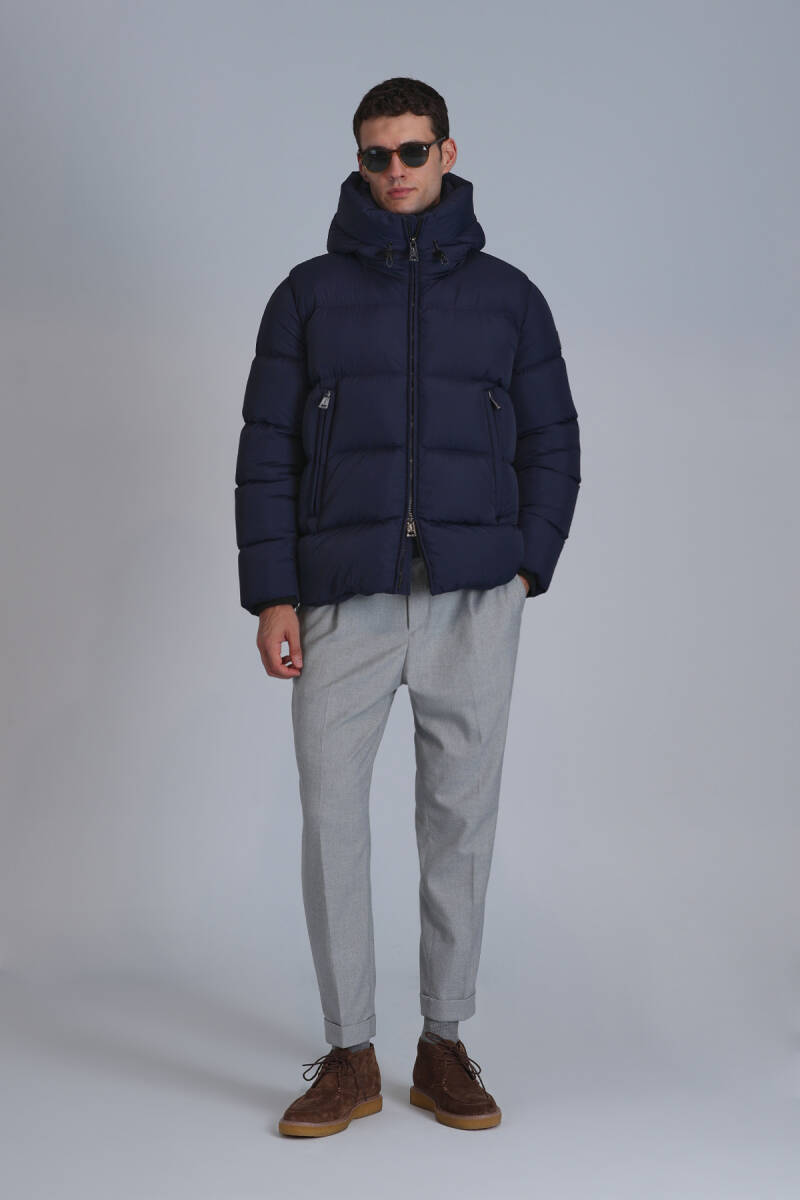 Tommy Goose Down Men's Jacket Navy Blue - 1