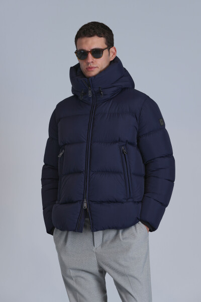 Tommy Goose Down Men's Jacket Navy Blue - 3