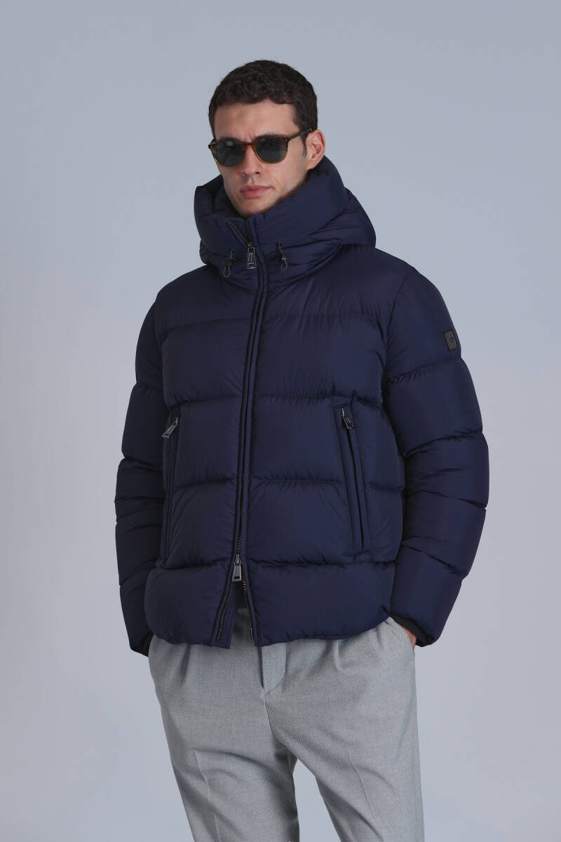 Tommy Goose Down Men's Jacket Navy Blue - 3