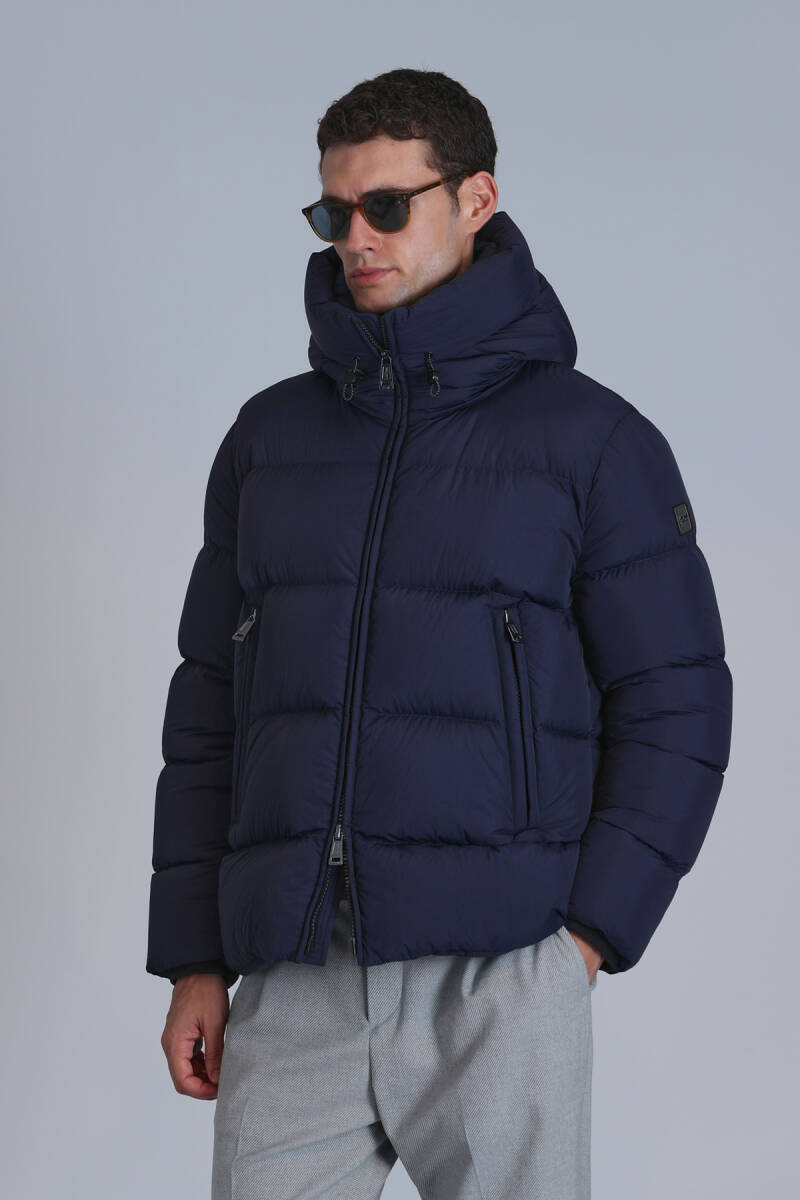 Tommy Goose Down Men's Jacket Navy Blue - 5