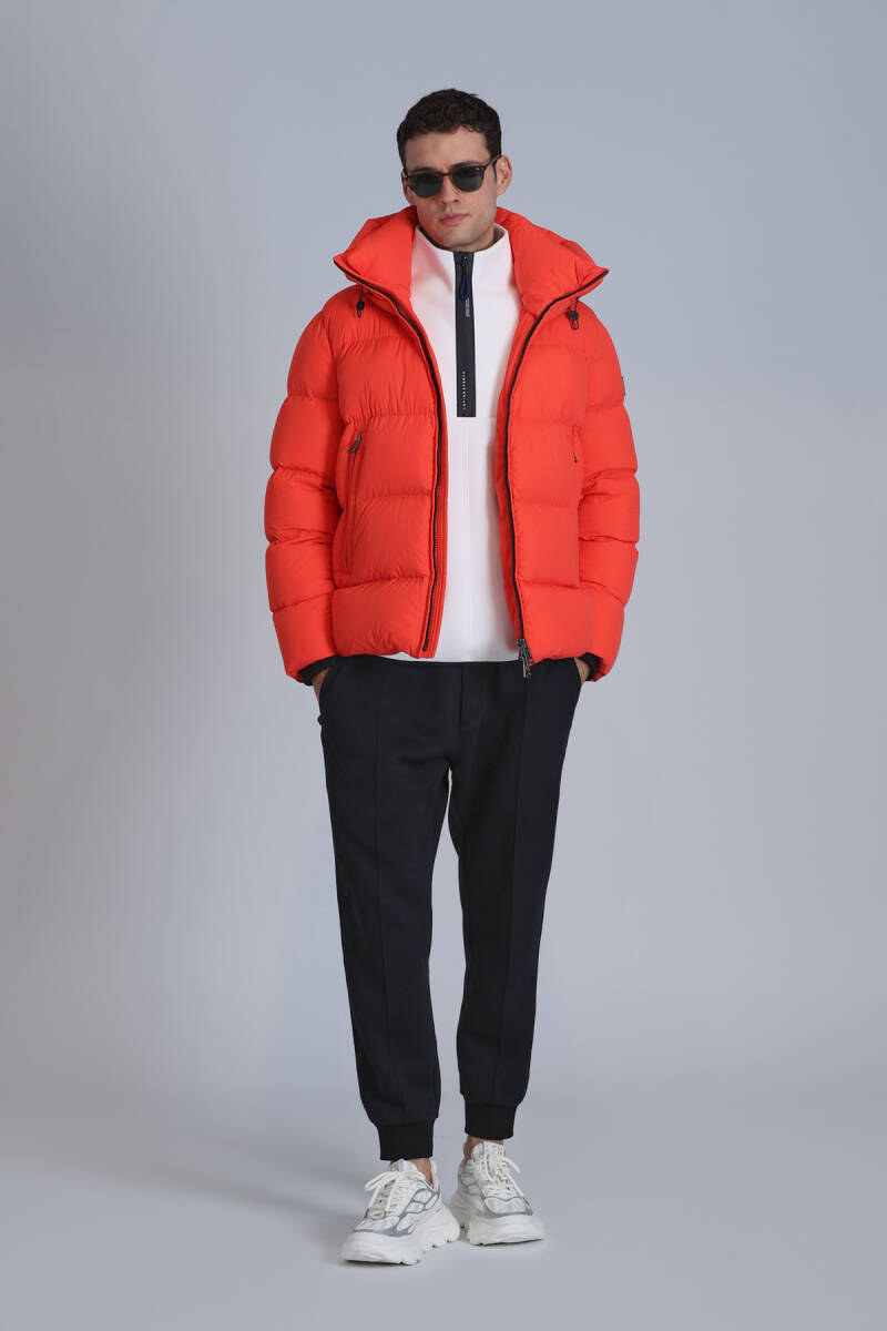 Tommy Goose Down Men's Jacket Orange - 1