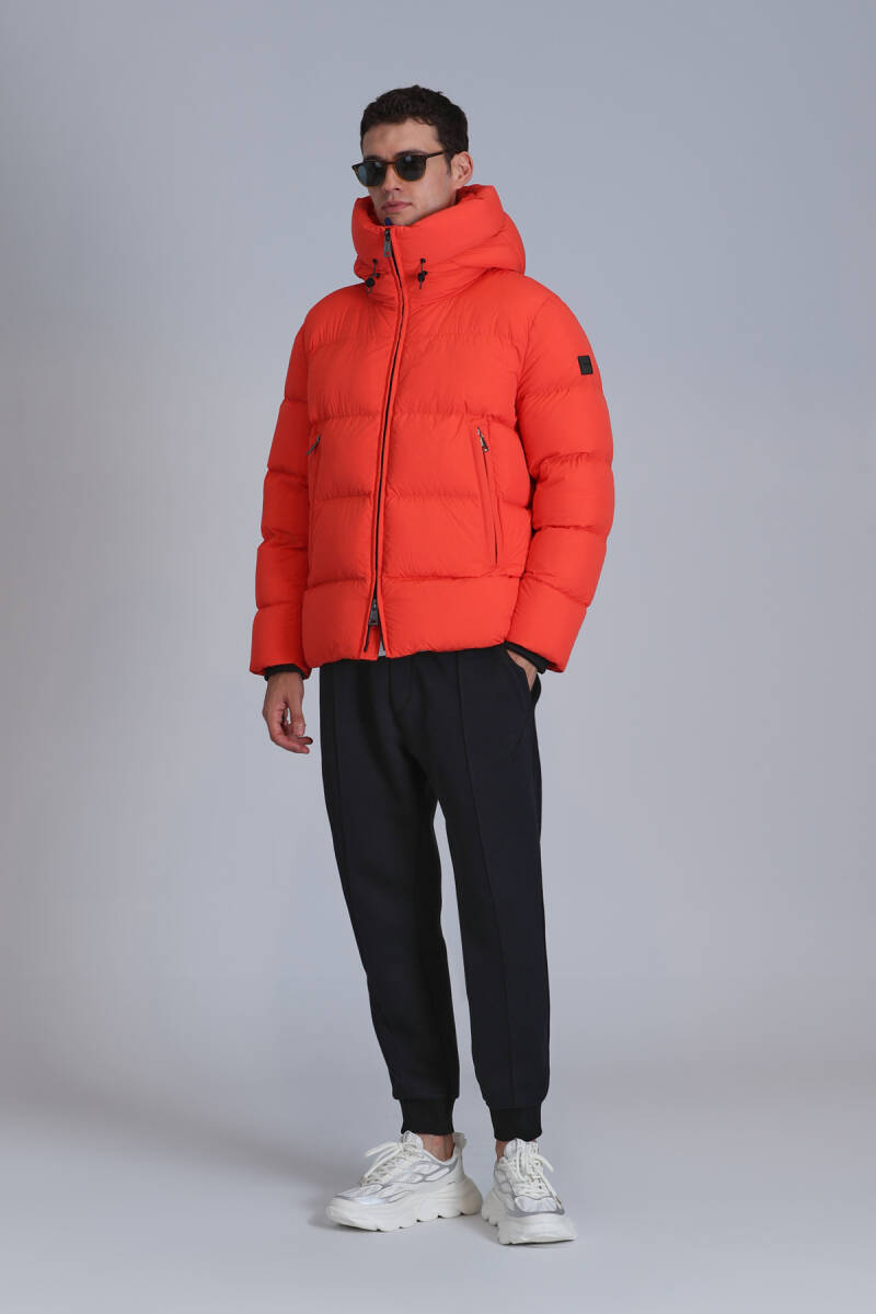 Tommy Goose Down Men's Jacket Orange - 2