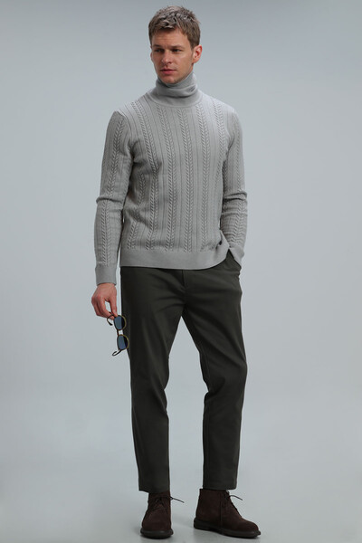 Tony Men's Sweater Light Gray - 2