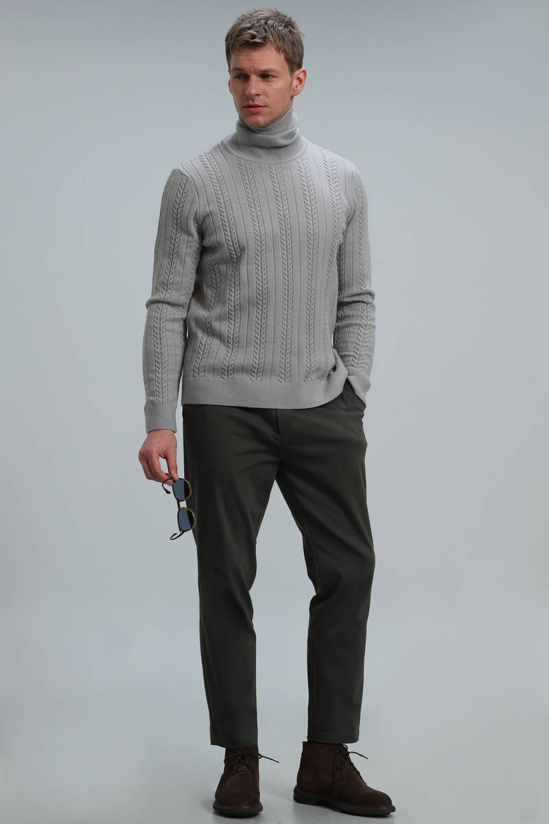 Tony Men's Sweater Light Gray - 2