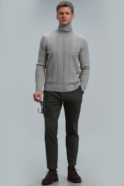Tony Men's Sweater Light Gray - 4