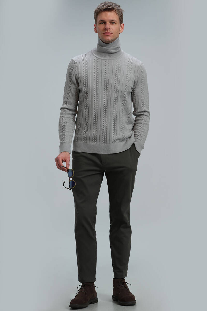 Tony Men's Sweater Light Gray - 4