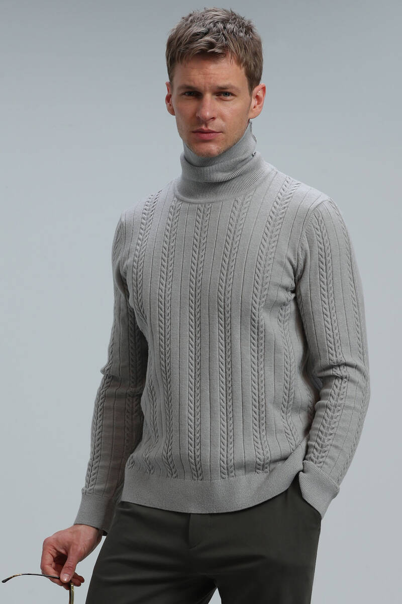Tony Men's Sweater Light Gray - 5