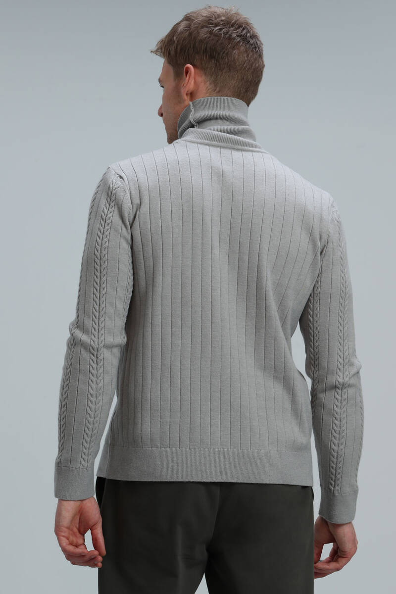 Tony Men's Sweater Light Gray - 6