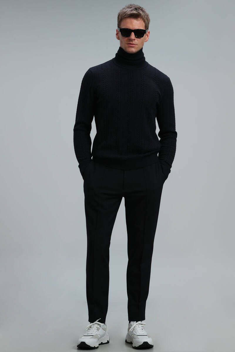 Tony Men's Sweater Navy Blue - 2