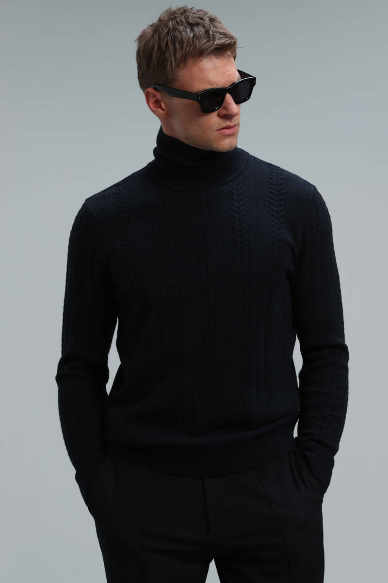 Tony Men's Sweater Navy Blue - 5