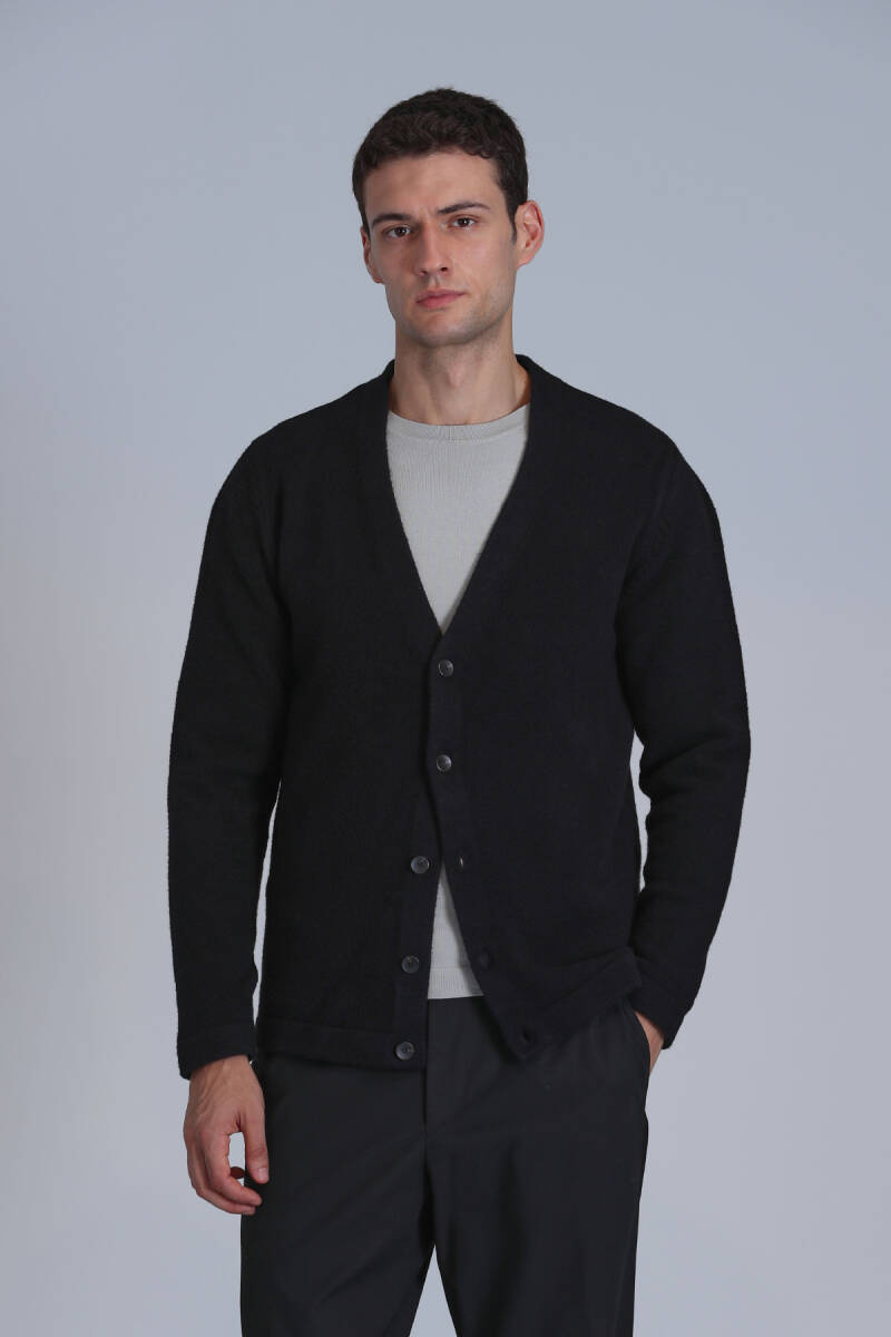 Toscano Men's Cardigan Black - 2