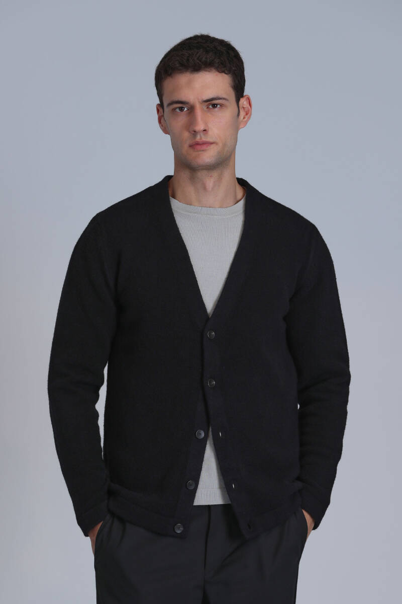 Toscano Men's Cardigan Black - 3